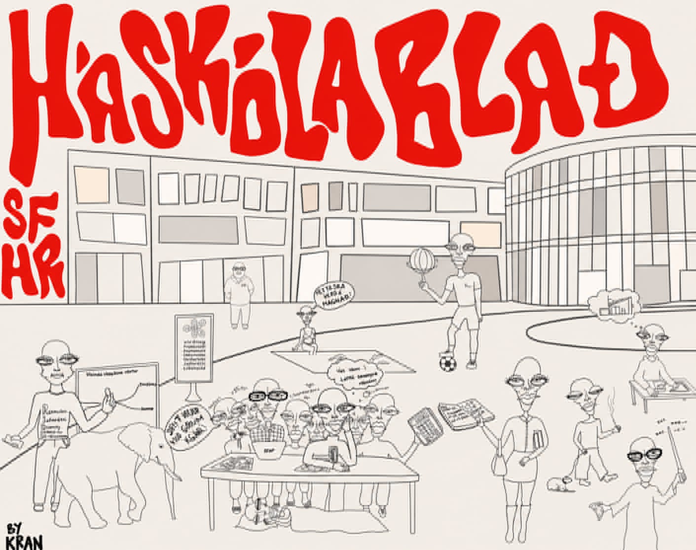 Forsíða Háskólablaðið 2022–2023